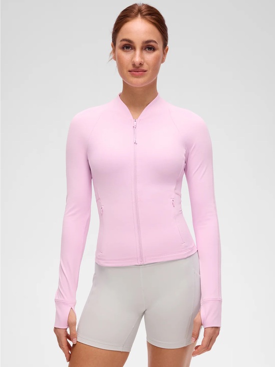 CRZ YOGA Tops - Butterluxe V Neck Waist Length Jacket